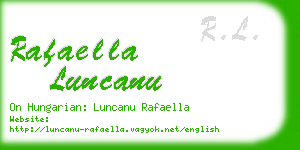 rafaella luncanu business card